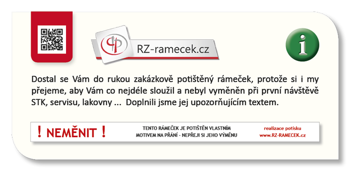 info lístek pro samolepkou neměnit